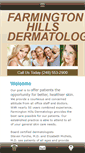 Mobile Screenshot of farmingtonhillsdermatologymi.com